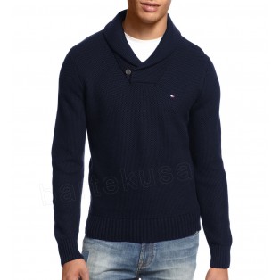 TOMMY HILFIGER SWETER MESKI - SHAWL